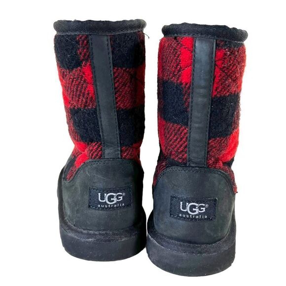 UGG Buffalo Plaid Sherpa Lined Boots - Picture 8 of 12
